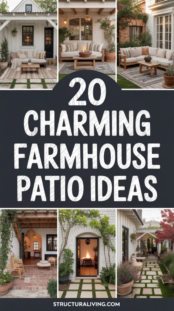 21 Charming Farmhouse Patio Ideas for a Cozy Outdoor Retreat - Image 5