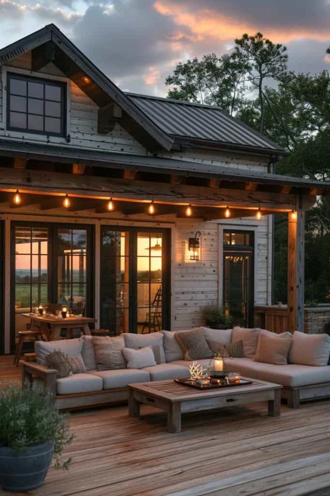 21 Charming Farmhouse Patio Ideas for a Cozy Outdoor Retreat - Image 4